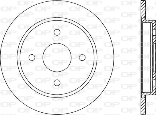 Bremsscheibe Hinterachse Open Parts BDR1165.10 von Open Parts