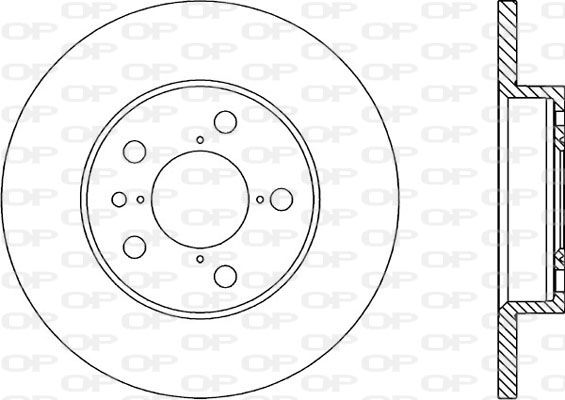 Bremsscheibe Hinterachse Open Parts BDR1662.10 von Open Parts