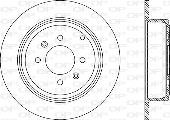 Bremsscheibe Hinterachse Open Parts BDR1716.10 von Open Parts