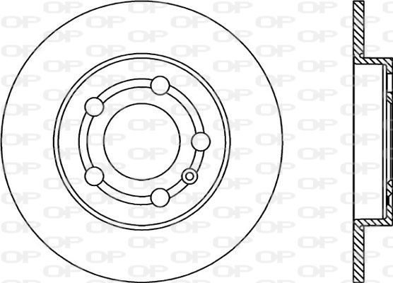 Bremsscheibe Hinterachse Open Parts BDR1745.10 von Open Parts