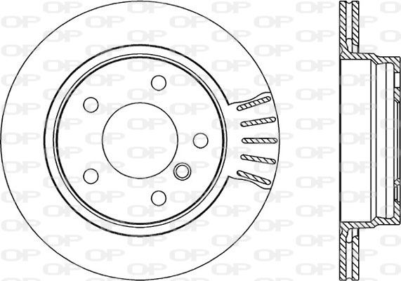 Bremsscheibe Hinterachse Open Parts BDR1755.20 von Open Parts