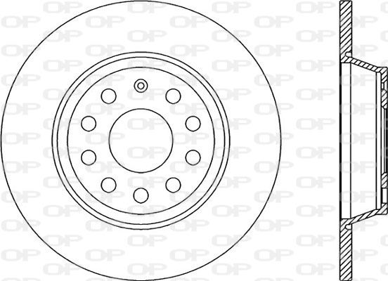 Bremsscheibe Hinterachse Open Parts BDR2263.10 von Open Parts