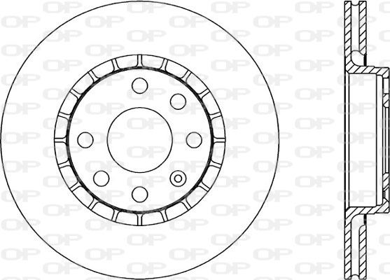 Bremsscheibe Vorderachse Open Parts BDA1415.20 von Open Parts