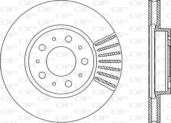 Bremsscheibe Vorderachse Open Parts BDA1614.20 von Open Parts