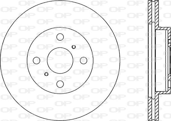 Bremsscheibe Vorderachse Open Parts BDA1640.20 von Open Parts