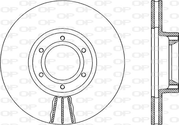 Bremsscheibe Vorderachse Open Parts BDA1878.20 von Open Parts