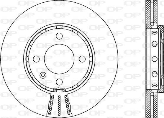 Bremsscheibe Vorderachse Open Parts BDA1905.20 von Open Parts