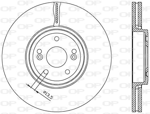 Bremsscheibe Vorderachse Open Parts BDA1961.20 von Open Parts