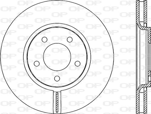 Bremsscheibe Vorderachse Open Parts BDA1981.20 von Open Parts