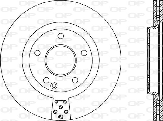 Bremsscheibe Vorderachse Open Parts BDA2054.20 von Open Parts