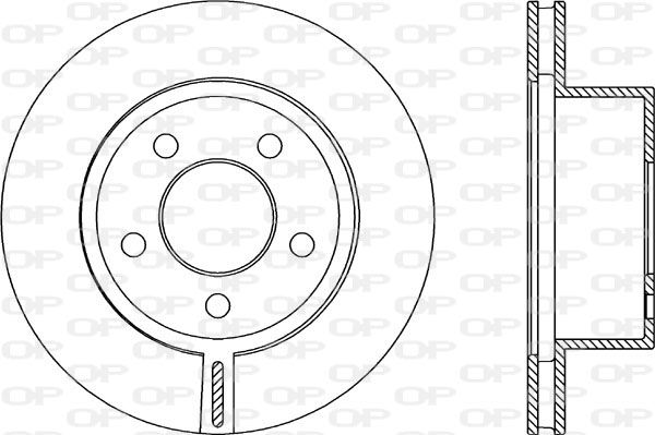 Bremsscheibe Vorderachse Open Parts BDA2089.20 von Open Parts