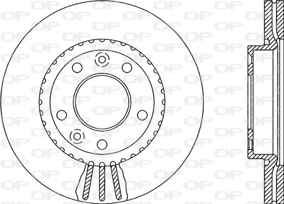 Bremsscheibe Vorderachse Open Parts BDA2137.20 von Open Parts