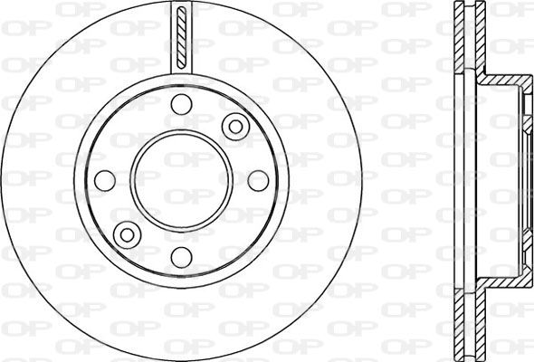 Bremsscheibe Vorderachse Open Parts BDA2250.20 von Open Parts