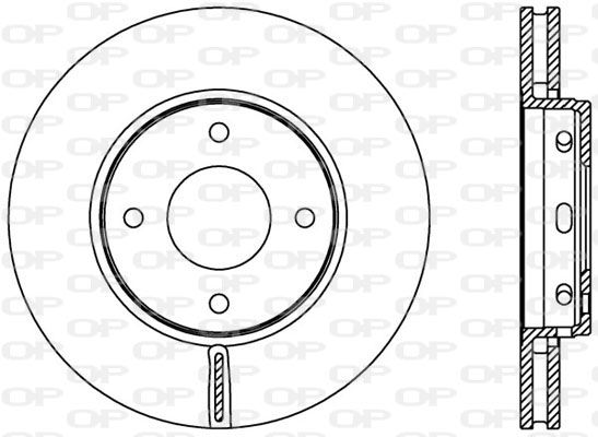 Bremsscheibe Vorderachse Open Parts BDA2403.20 von Open Parts