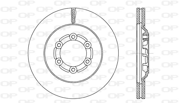 Bremsscheibe Vorderachse Open Parts BDA2711.20 von Open Parts