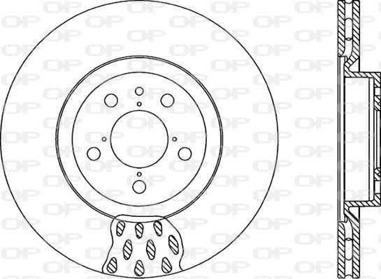 Bremsscheibe Vorderachse Open Parts BDR1015.20 von Open Parts