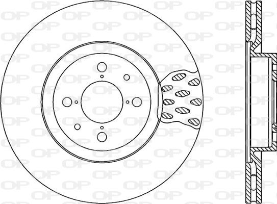 Bremsscheibe Vorderachse Open Parts BDR1016.20 von Open Parts