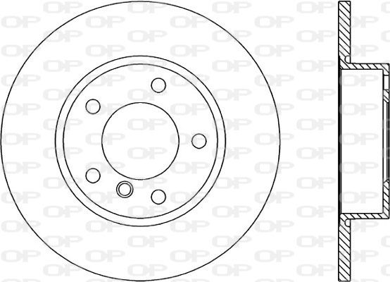 Bremsscheibe Vorderachse Open Parts BDR1092.10 von Open Parts