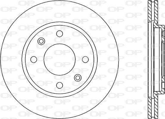 Bremsscheibe Vorderachse Open Parts BDR1432.20 von Open Parts