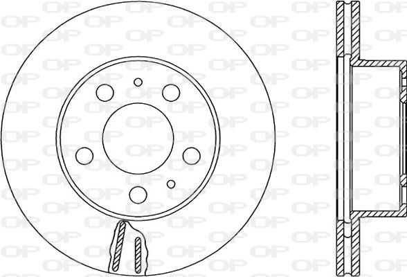 Bremsscheibe Vorderachse Open Parts BDR1601.20 von Open Parts