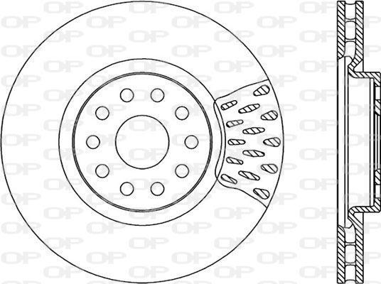 Bremsscheibe Vorderachse Open Parts BDR1737.20 von Open Parts