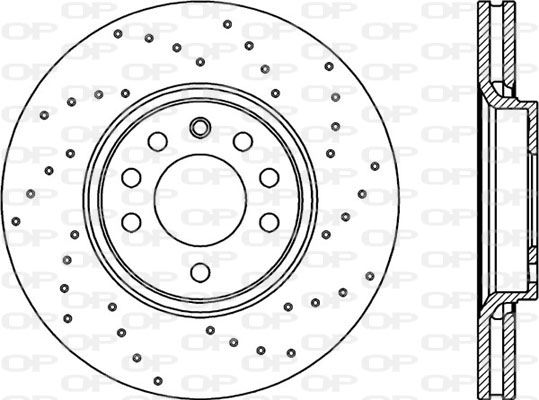 Bremsscheibe Vorderachse Open Parts BDRS1990.25 von Open Parts