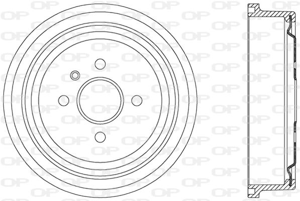 Bremstrommel Hinterachse Open Parts BAD9037.20 von Open Parts