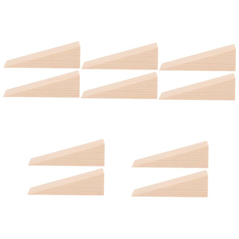 Operitacx 10 Stk Türstopper aus Holz Anti-Kollisions-Türstopper Türstopper für die Wand Garage Türstopper bodentürstopper door wedge Türstopper nagelfrei Nagelfreier Türstopper von Operitacx