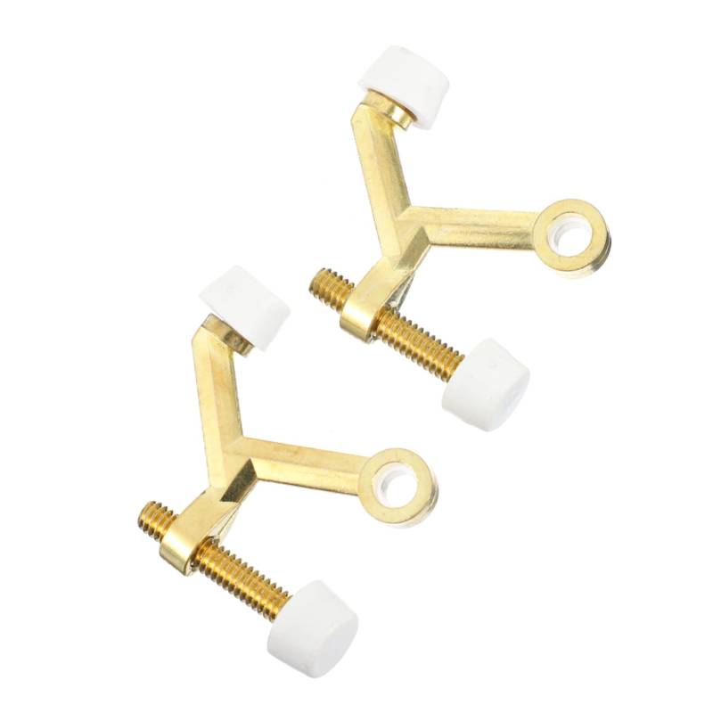 Operitacx 2St Tür oben wandtürstopper door holder türverriegelung door handle türgriff kommerziell Streifen Schutz Scharnier bewachen Türhalter Anti-Kollisions-Stopper Zinklegierung Golden von Operitacx