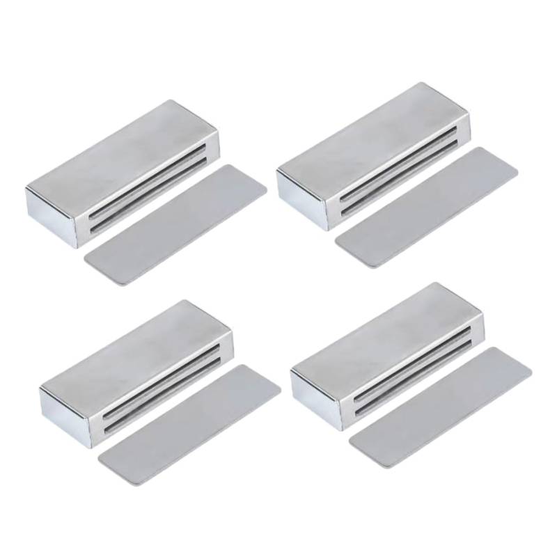 Operitacx 4 Stück magnetische Anziehungskraft Schrankverschlüsse magnetische Türverschlüsse Tür fängt magnete für schranktüren schrankschlösser Schrankmagnete Schrankverschluss Silver von Operitacx