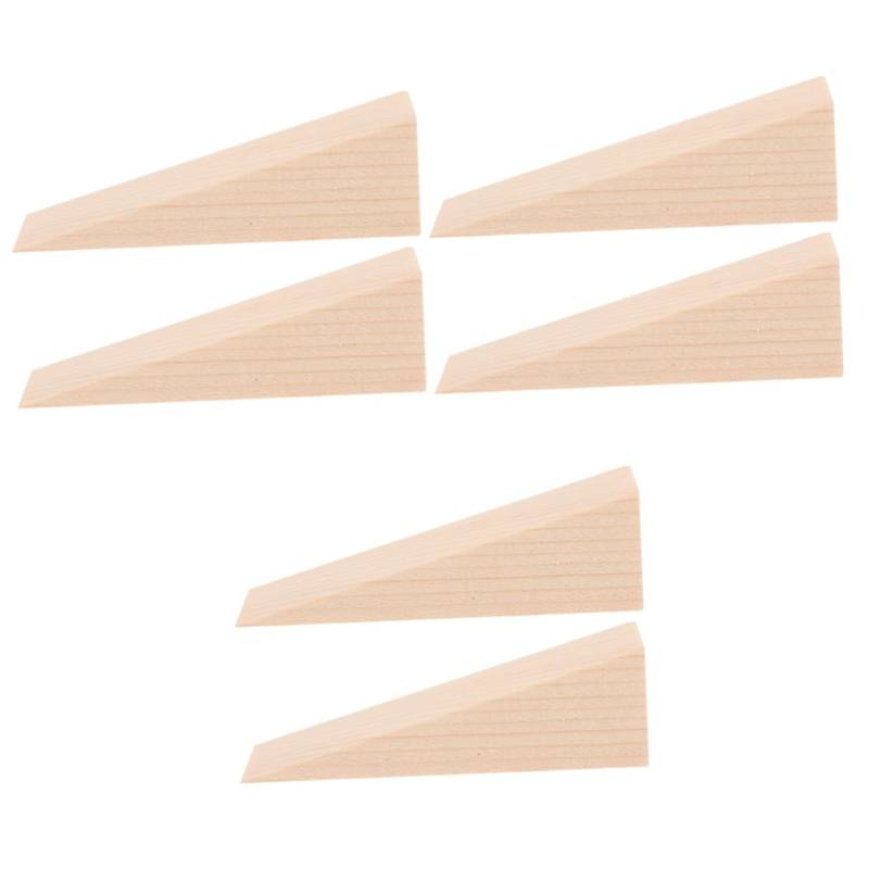 Operitacx 6 Stk Türstopper aus Holz bodentürstopper holzblock door stops holzbrikett holzclogs Unterlage Haustürstopper Versiegelung Tür stoppt Türstopper für Schlafzimmer Türstopper Keil von Operitacx