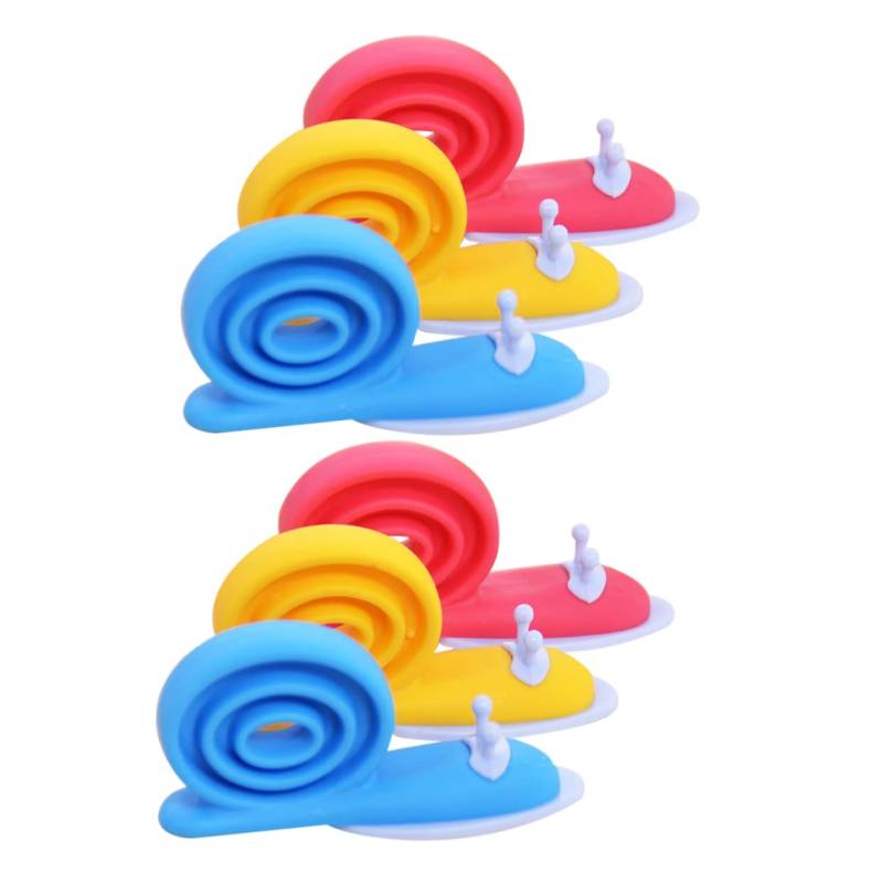 Operitacx 6St Türclip Schneckentürkeil Türstopper für die Unterseite Türkeil in Schneckenform süße Tür kinder kinder safe Türstopper für Babys Türstopper in Schneckenform tpe von Operitacx