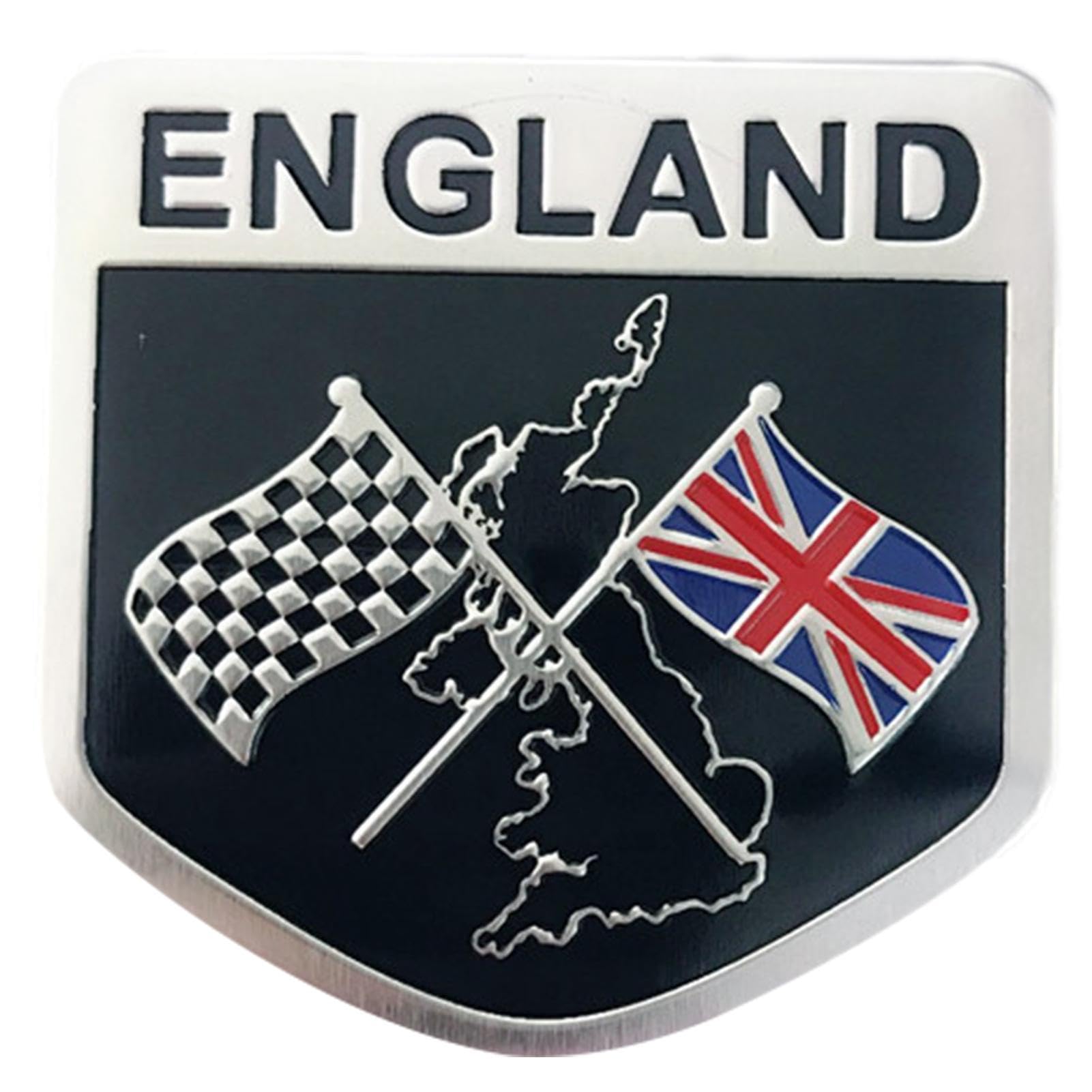 Aufkleber für Flagge Union Jack, Auto-Emblem-Aufkleber aus Aluminiumlegierung, Union Jack of England, Autoemblem, Union Jack von Opilroyn