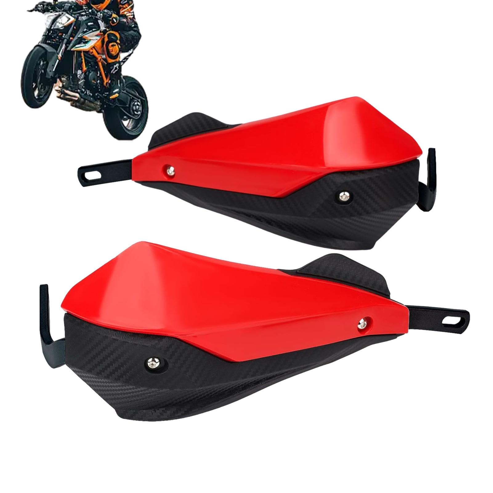 Handschützer Für Motorradlenker – Handschutzschilde Für Dirtbike-Lenker, Winddichte Handschützer Für Motorräder, Lenkerschild Für Motorräder, Windschutz Für Motorradhandschützer, Handschutzset Für Dir von Opilroyn