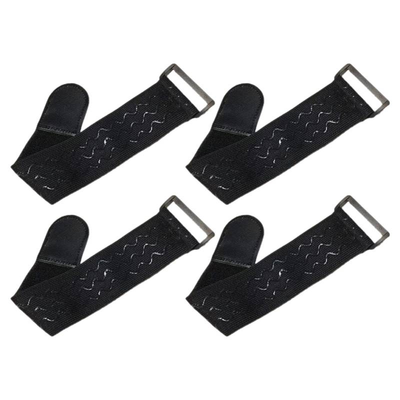 Nylon Spanngurte, elastische Klettbänder, 4 Stück pro Packung, 45,7 cm, Ersatz-Bindegurte, Spanngurte mit Klettverschluss, breite Klettbänder, Hose, Ski, Gummiband, Klettbänder von Opilroyn