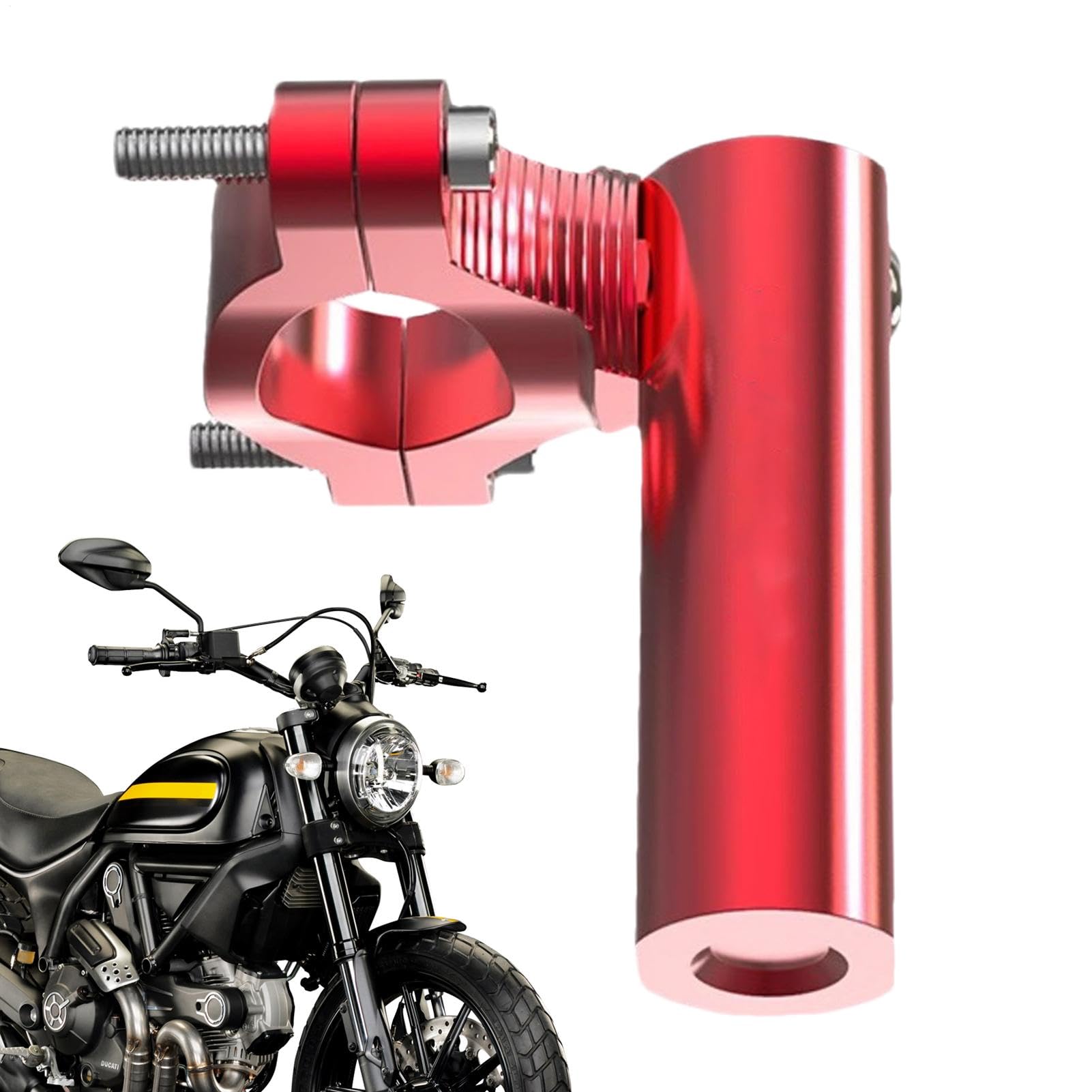 Opilroyn Motor-Lenkerverlängerungshalterung, Motorhalterung für Lenker | Aluminium-Lenkerverlängerungs-Klemmhalterung,Rise up Scheinwerfer-Halterung für Rückspiegel, Motorradzubehör für Motorräder von Opilroyn