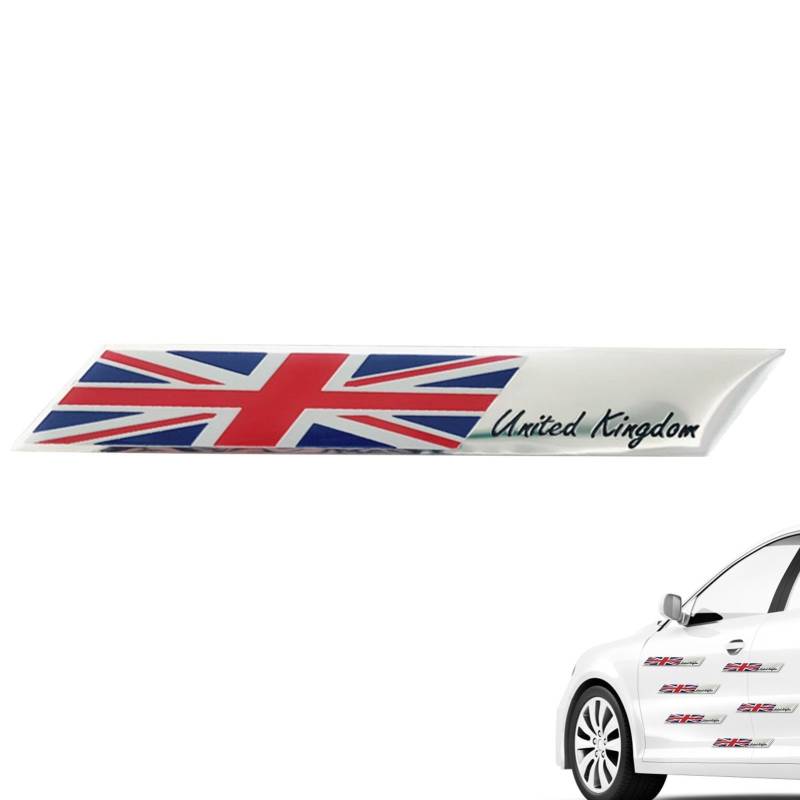 UK-Emblem Für Fahrzeuge – Metallabzeichen Mit Union Jack, Autozubehör Mit Englischer Flagge, Party-Requisite Mit Britischer Flagge, Metallabzeichen Mit Britischer Flagge, Autoemblem Zum Gedenken An Di von Opilroyn