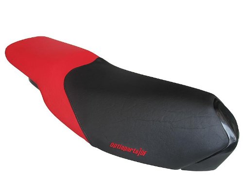 Sitzbezug Fahrer ODF schwarz/rot für Peugeot Speedfight 2 50 LC von Opticparts DF