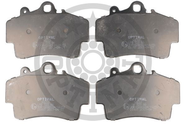 Bremsbelagsatz, Scheibenbremse Vorderachse Optimal BP-10212 von Optimal