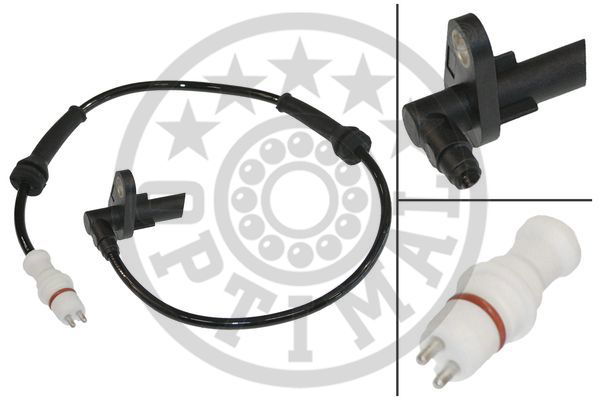 Sensor, Raddrehzahl Hinterachse rechts Optimal 06-S161 von Optimal