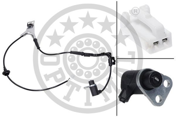 Sensor, Raddrehzahl Hinterachse rechts Optimal 06-S403 von Optimal