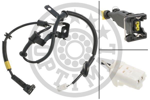 Sensor, Raddrehzahl Hinterachse rechts Optimal 06-S837 von Optimal