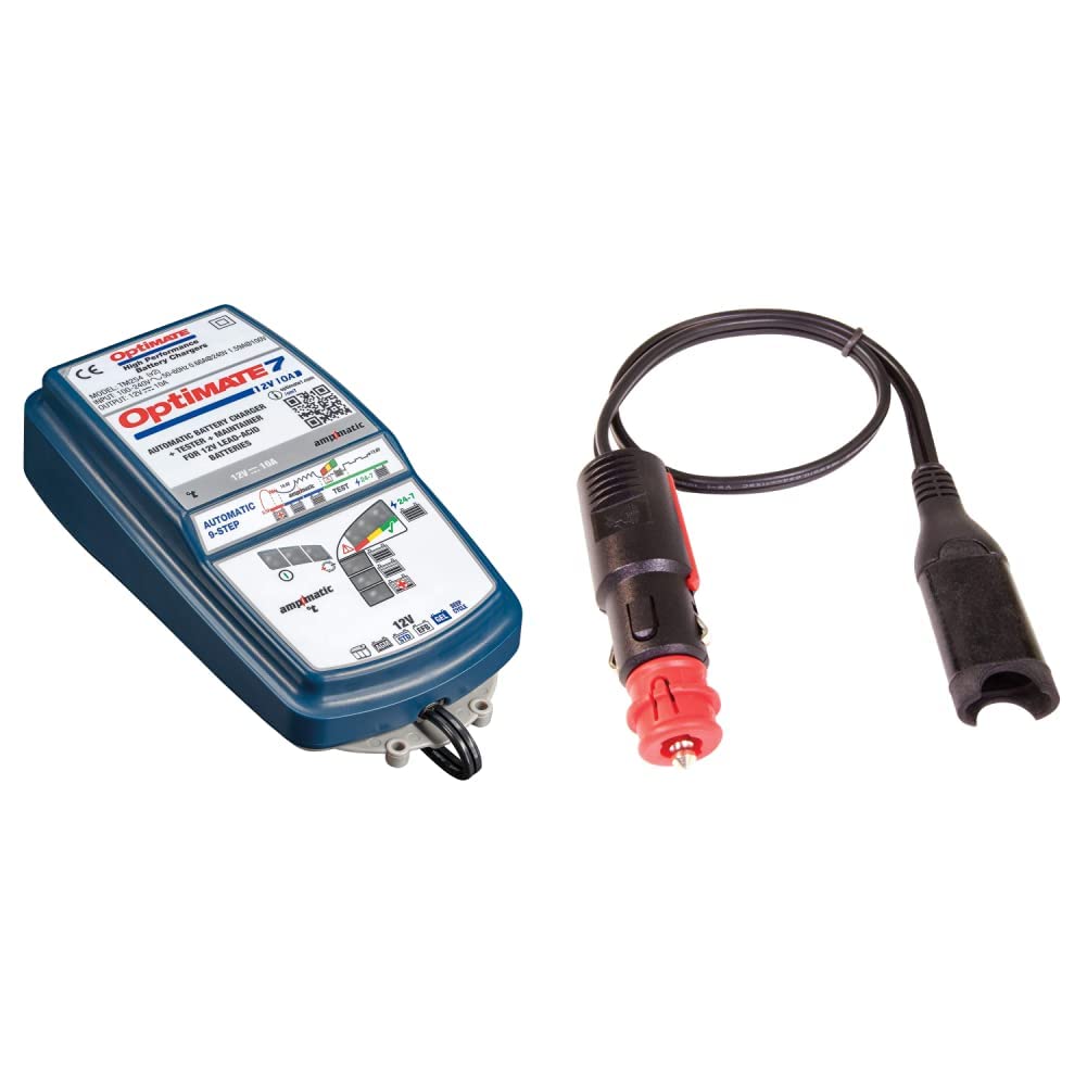 OptiMATE TM254 Batterieladegerät OptiMate7 AmpMatic, 7 12 V 10A & =SAE72 Steckverbinder Zigarettenstecker OptiMATE TM254 Batterieladegerät OptiMate7 AmpMatic, 7 12 V 10A & =SAE72 Steckverbinder Zigarettenstecker von Optimate