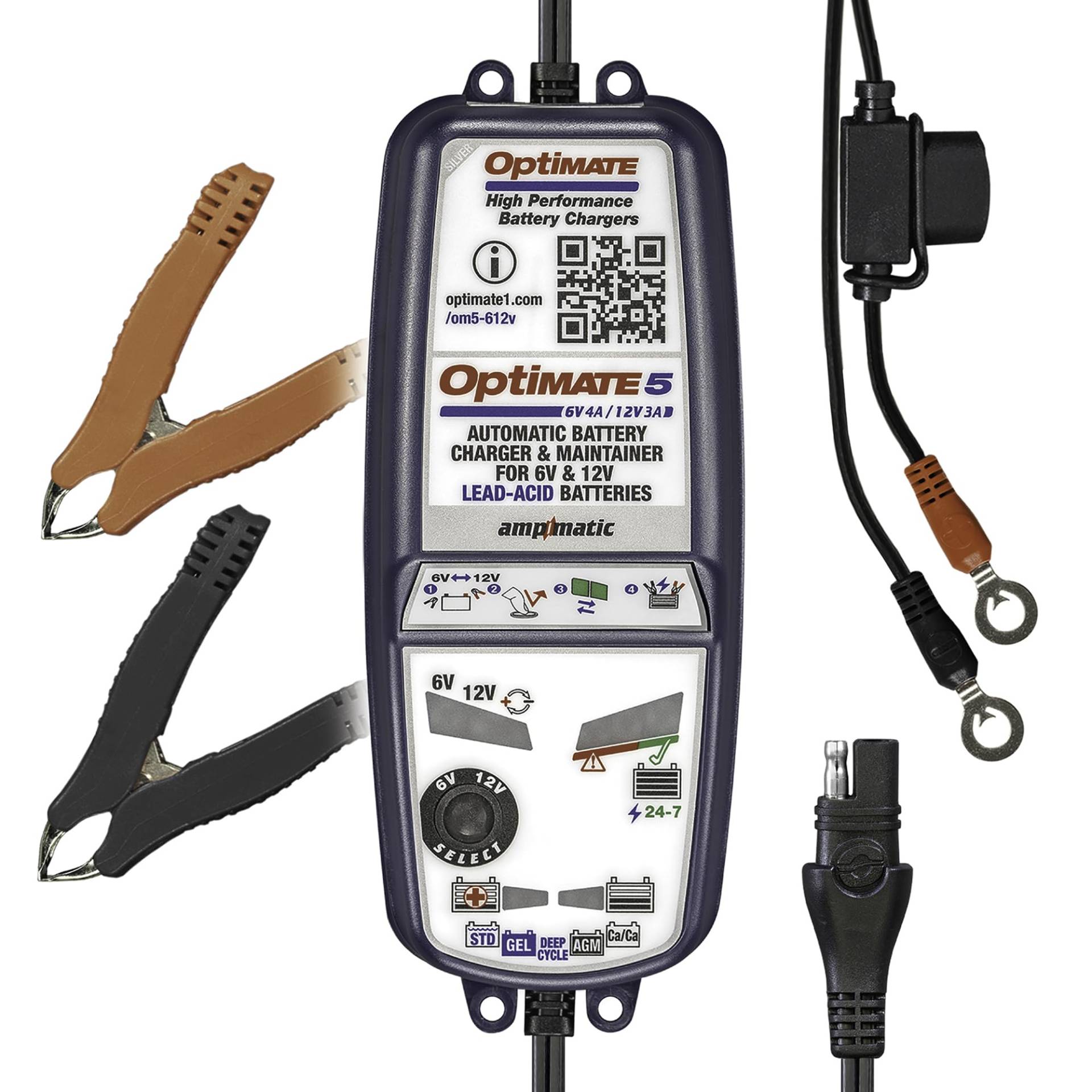 Optimate 5 - 6v And 12v Voltmatic Batterie Ladegerät und Contioner von Optimate