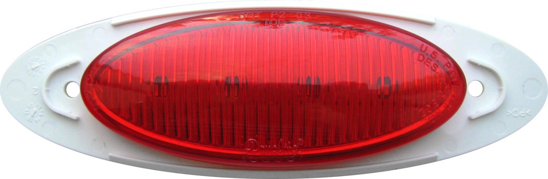 Optronics 00212262P M3 Series Objektiv, 7,6 cm, versiegelte LED-Abstandsleuchte, Rot von Optronics