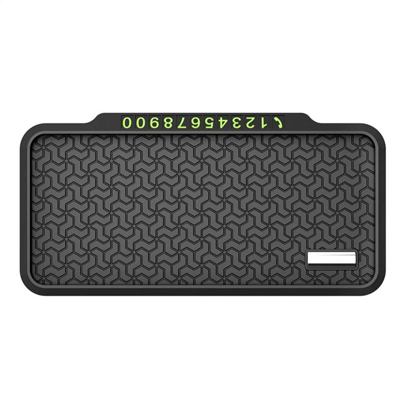 Car Dashboard Non-Slip Mat, Extra Large Anti-Skid Pad, Temporary Parking Number Holder, Multi-Functional Storage Tray for Phone, Perfume, and Electronic Devices von Opvonxeh