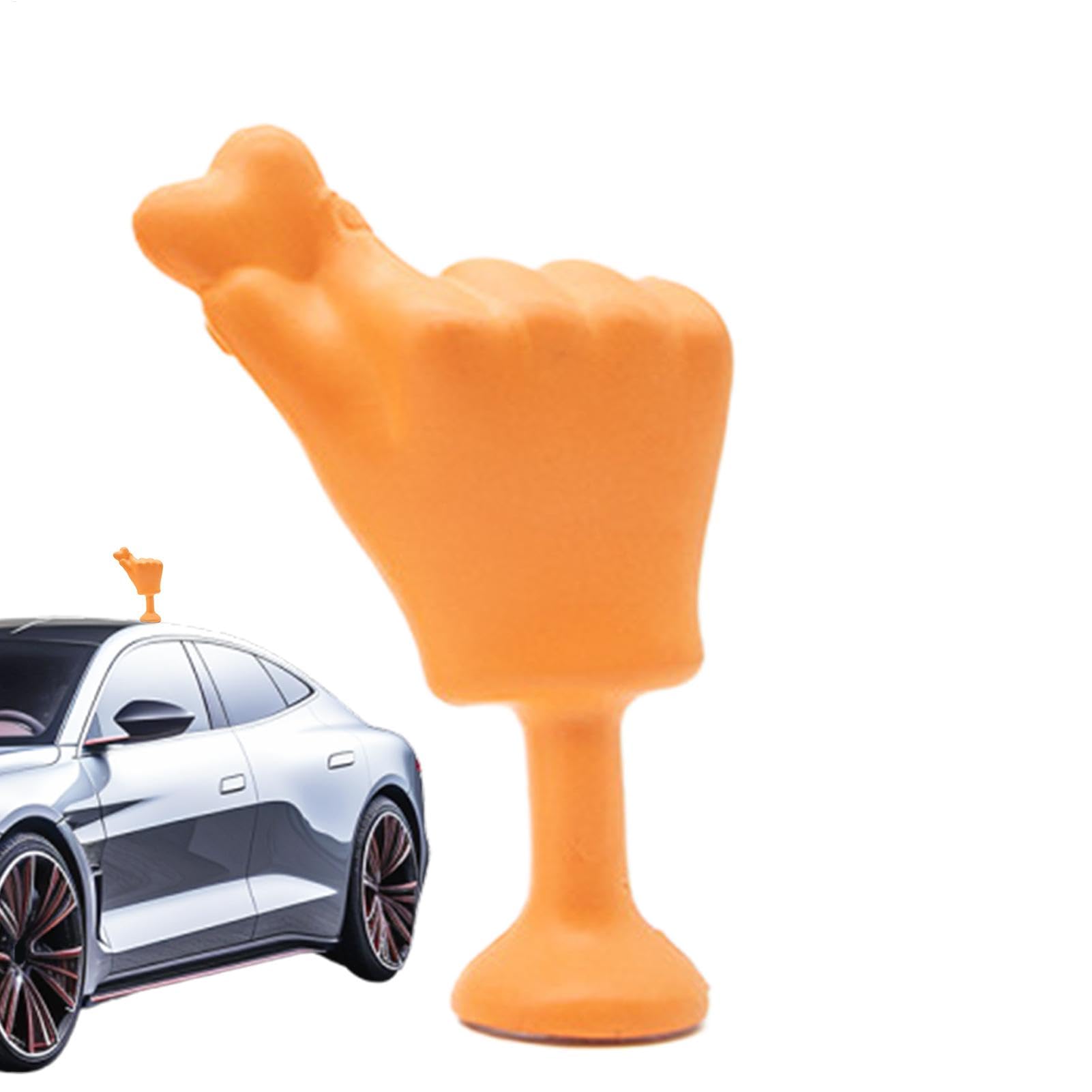 Car Roof Decoration with Shaking Hand Gesture, Unique Helmet Sticker and Decal Ornaments, Hand Model Statue for Men and Women, Automotive Motorcycles Accessories for Custom von Opvonxeh