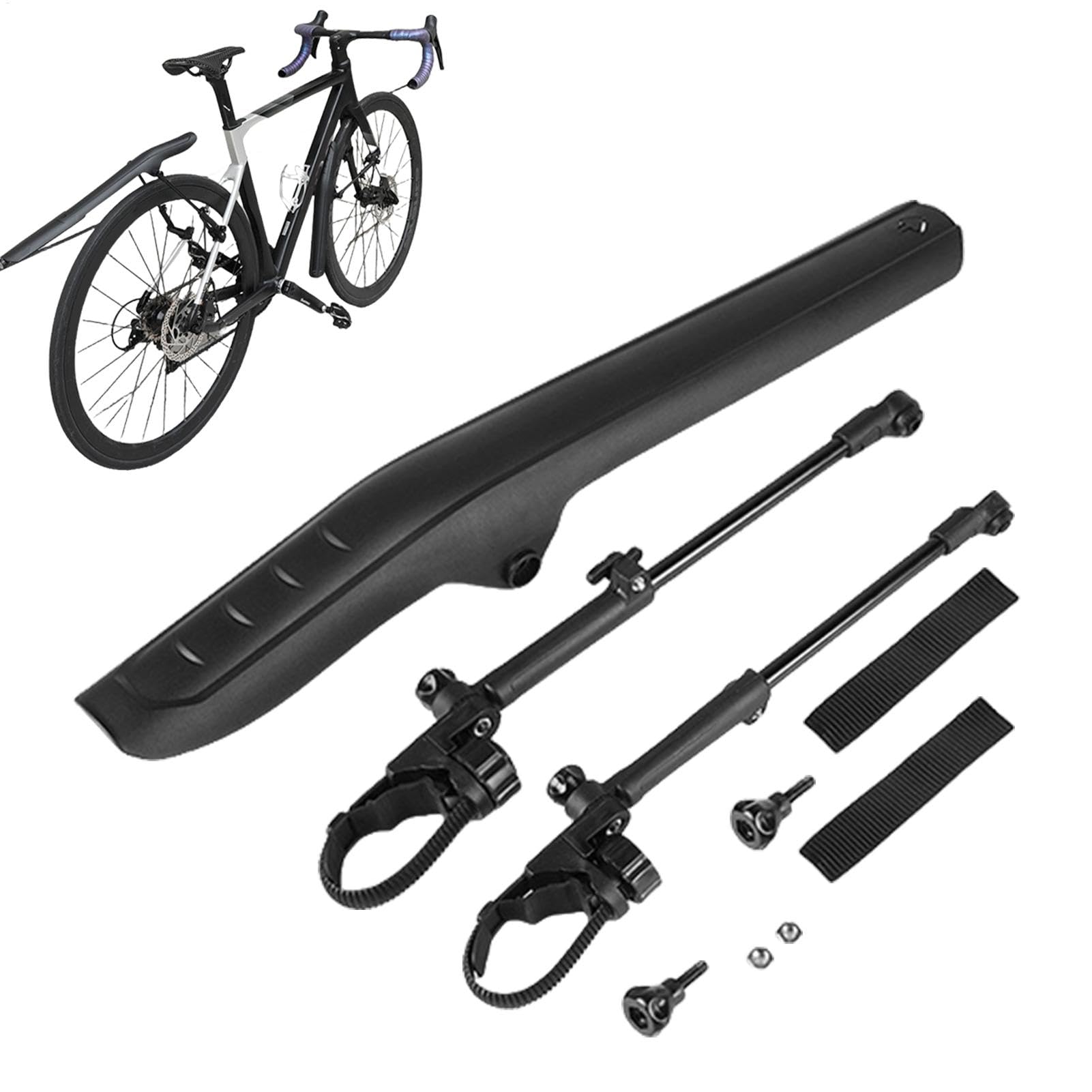 Fahrrad-Rücken-Mudguard, verstellbar, Rücken-Mudguard mit Licht, Zyklus-Mud-Guard, Vorder- und Rückwärtsschutz, Widened Cycle Mudguard, Mudguard für Rainy Roads, Mudguard für Radfahren von Opvonxeh