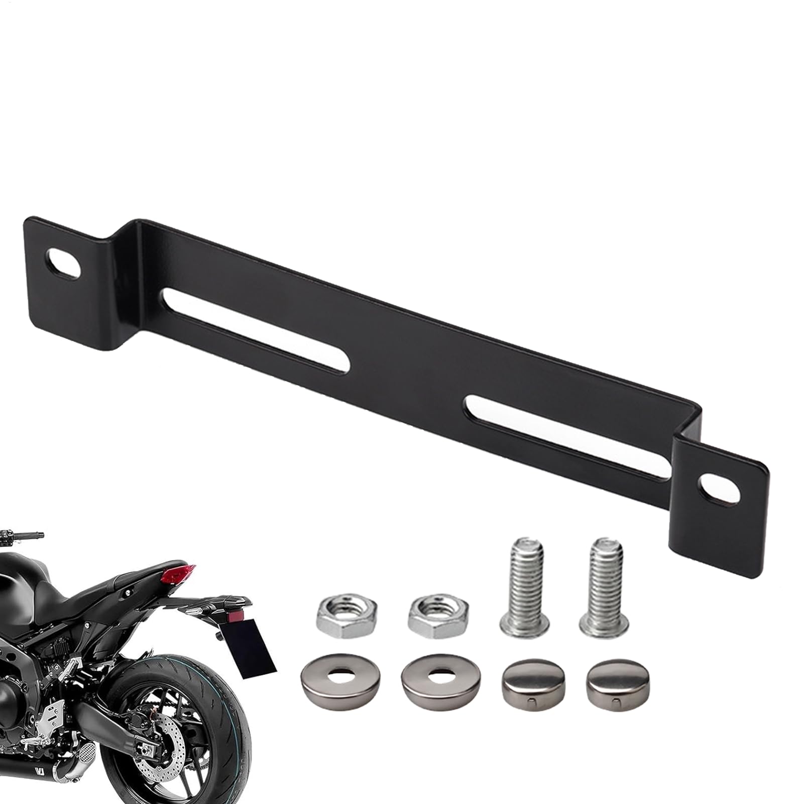 Motorcycle License Plate Holder, Invisible Rear Plate Brackets, Motorbike License Mount, 7.6x1.2x1.2in Sleek and Sturdy Bracket for Secure Installation on Certain Motorcycles von Opvonxeh