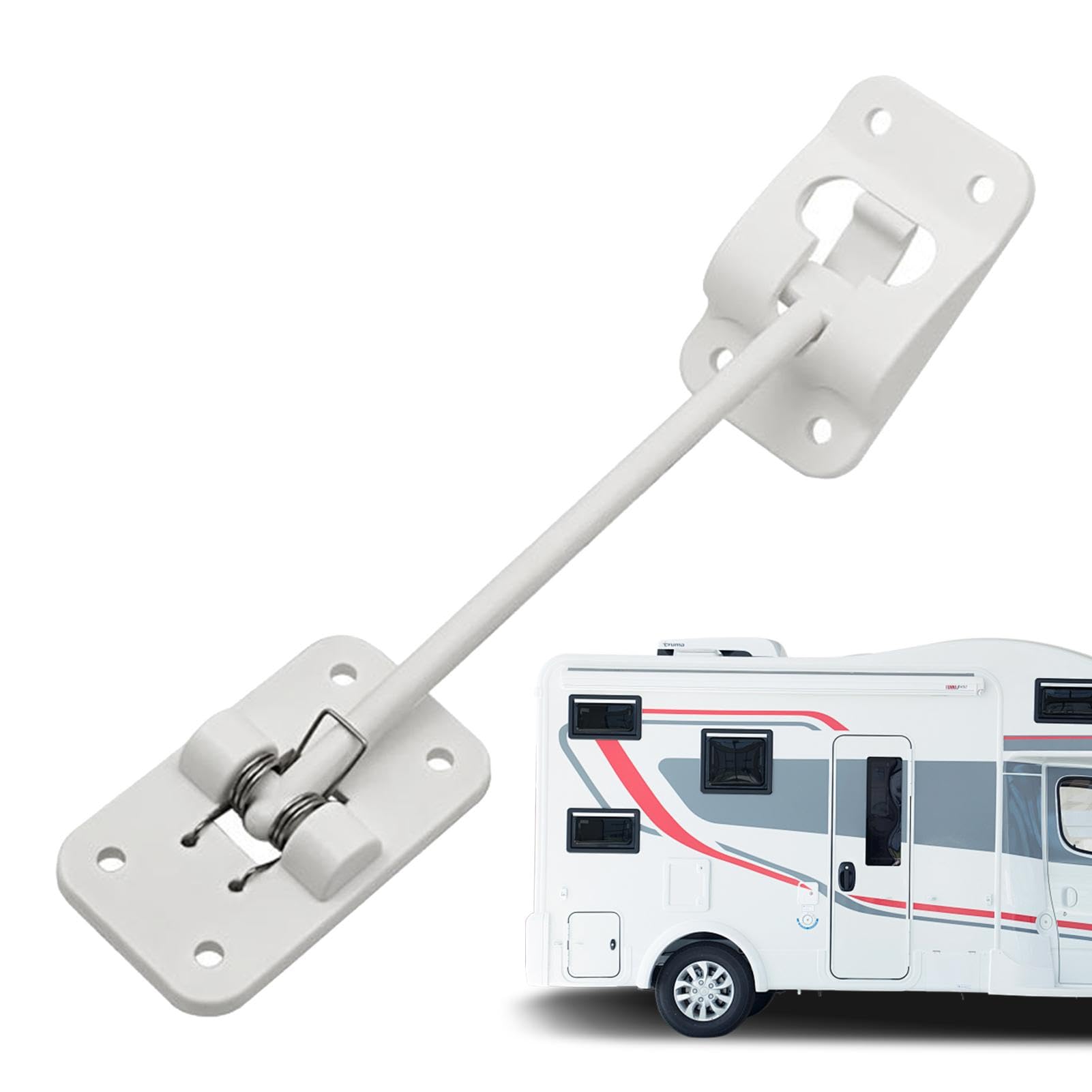 Opvonxeh RV Door Hold Hook T Style Keeper | Modified RV Door Supplies | Windproof RV Door Latch, RV Trailer Door Hold Latch, Road Trip RV Door Catch, RV Entry Door Holder, T Style RV Door Keeper von Opvonxeh